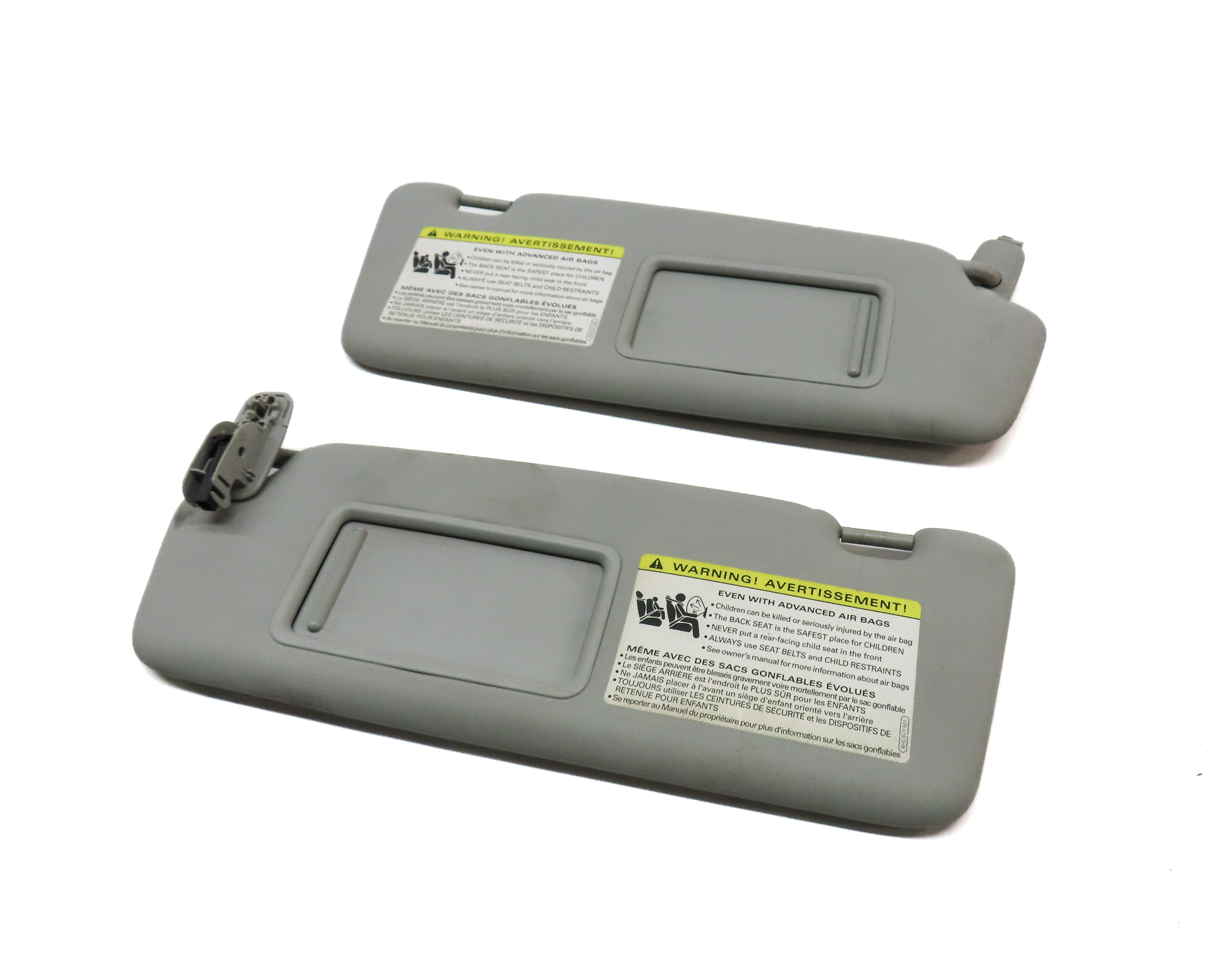 2013-2016 AUDI Q5 SQ5 (B8 8R) FRONT LEFT & RIGHT SUNVISOR SUN SHADE SET(GRAY) — exact item pictured